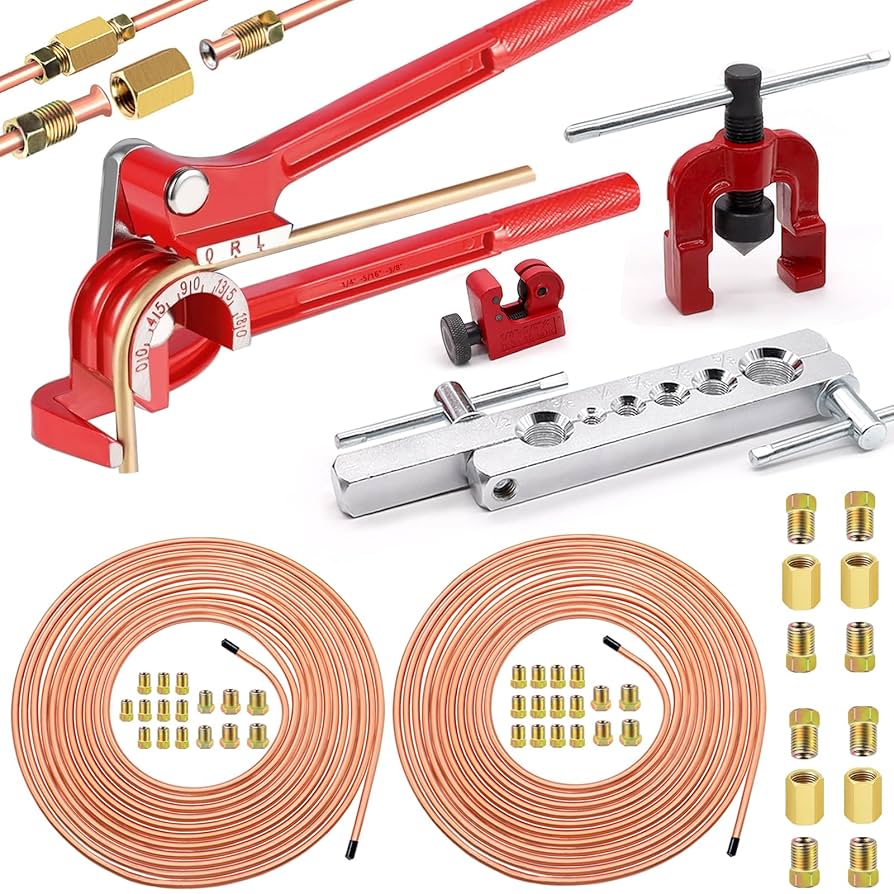smseace 55Pack 3/16 Inch+1/4 Inch Brake line kit Include 25